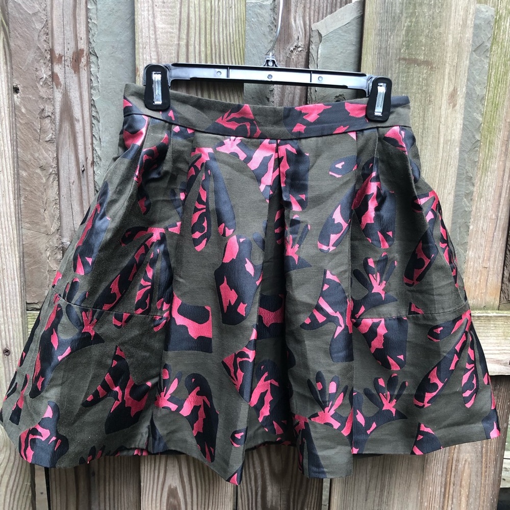 BR Jacquard Print Miniskirt